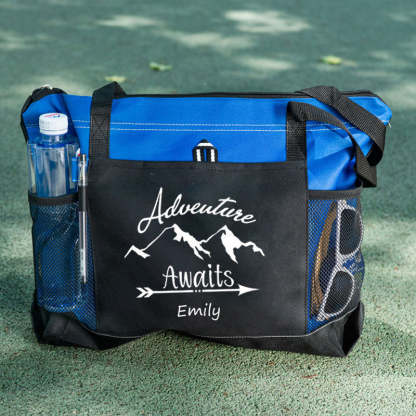 Adventure Awaits Tote Bag - Outdoorsy Gift, Handbag, Explore, Hike, Adventure Travel Tote