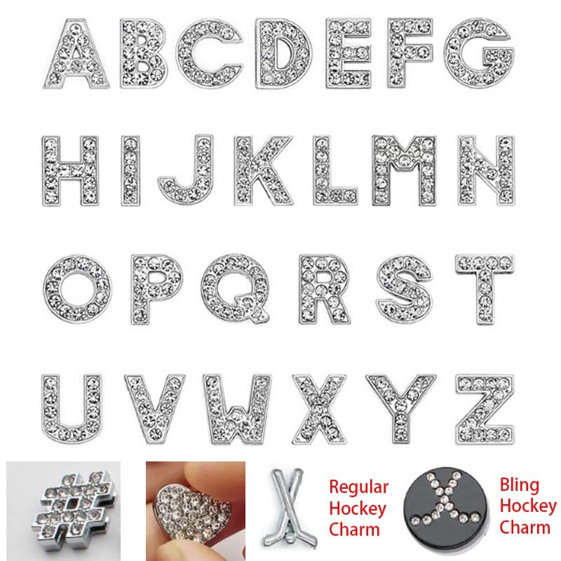 Personalized Hockey Leather Charm Bracelet Gift For Hockey Lover