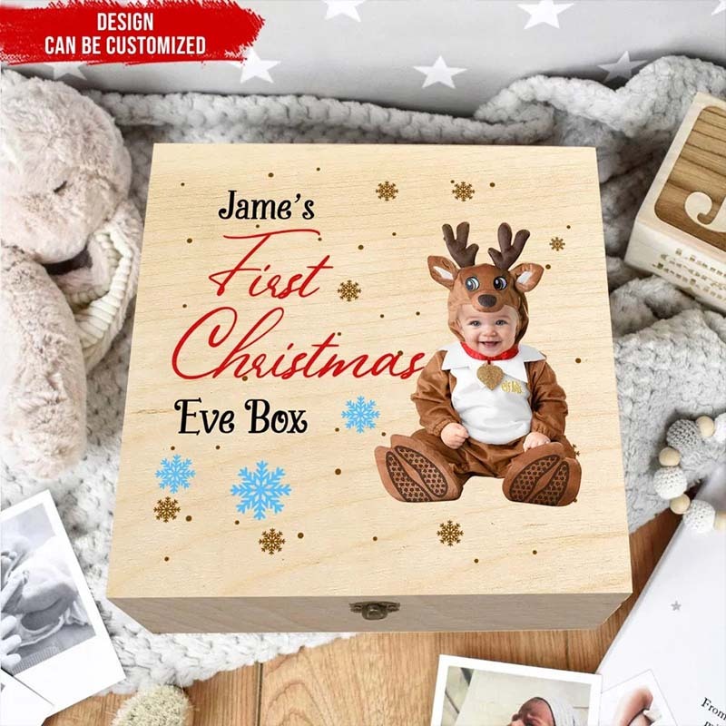 Photo Baby Christmas Eve Box - Personalized Christmas Eve Box