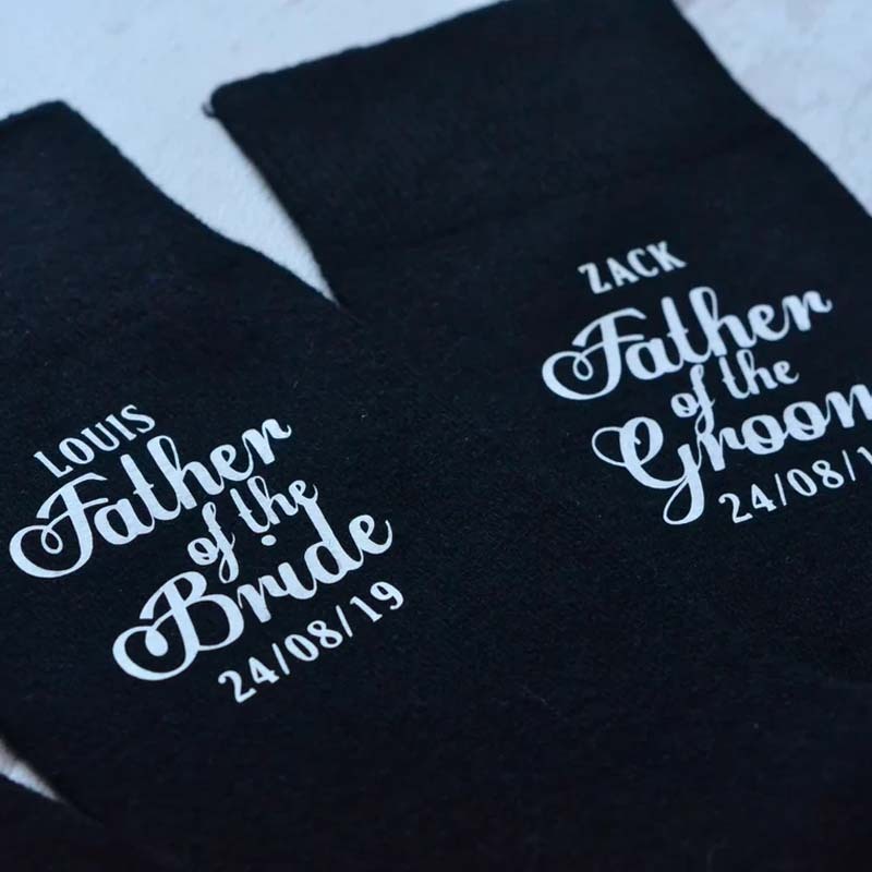 Personalised wedding socks Groom Page Boy Best Man Groomsman Gift