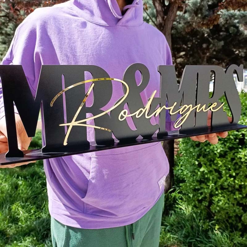 Mr & Mrs Wedding Sign wedding centerpiece Top Table Sign wedding decor