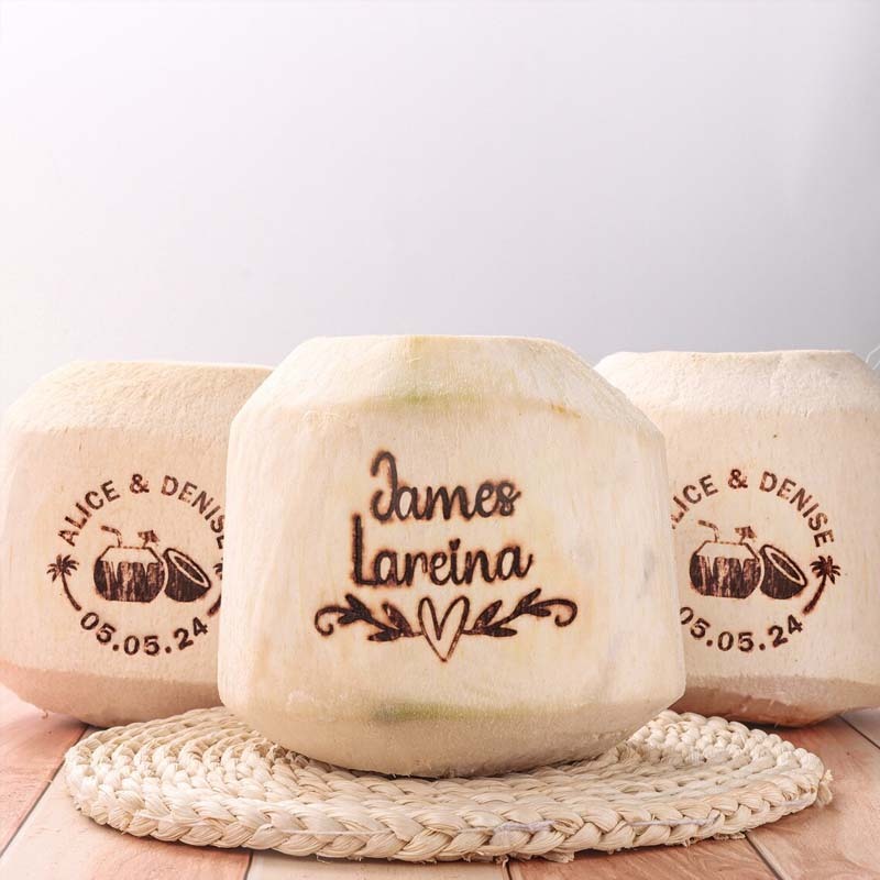Custom Wedding Logo Coconuts Branding Iron Custom Coconut Brand Iron