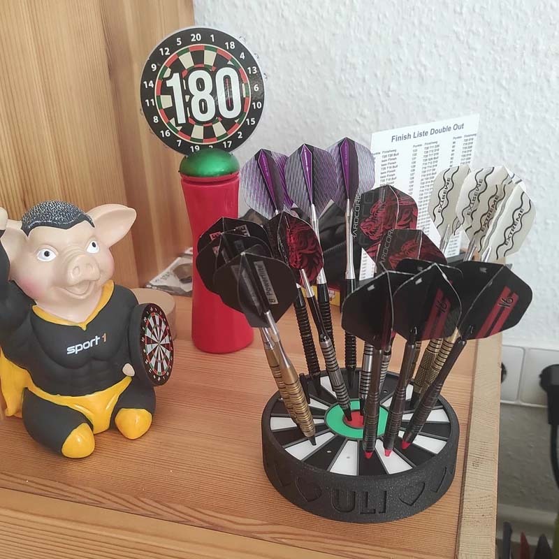 Dartboard Inspired Darts Holder Dart stand with optional name print