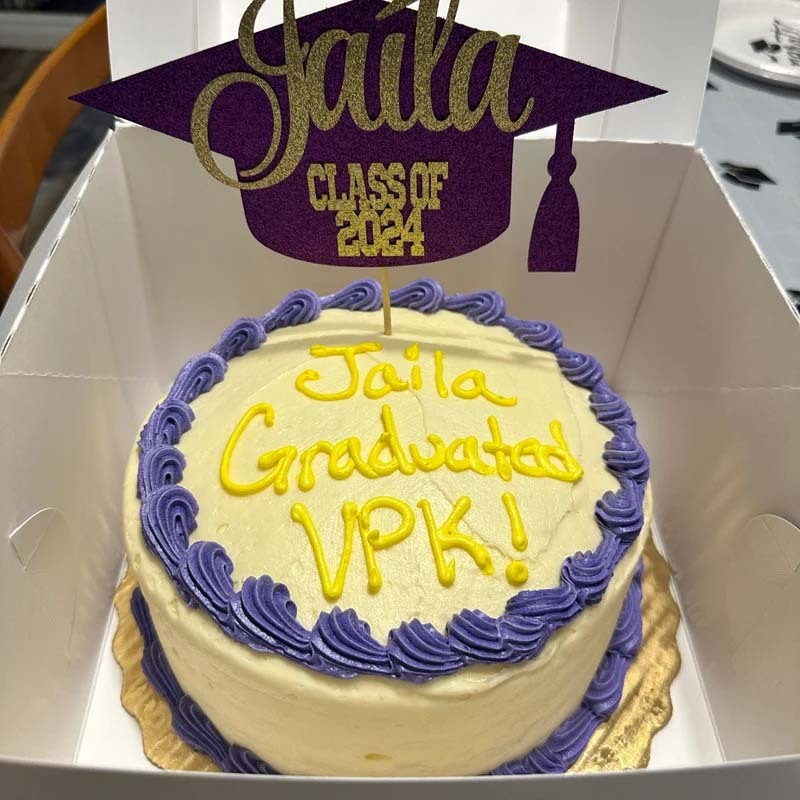 Graduation Cap Glitter Cake Topper - 2025 Grad Personalized Congrats Cake Topper Graduation Party Decor