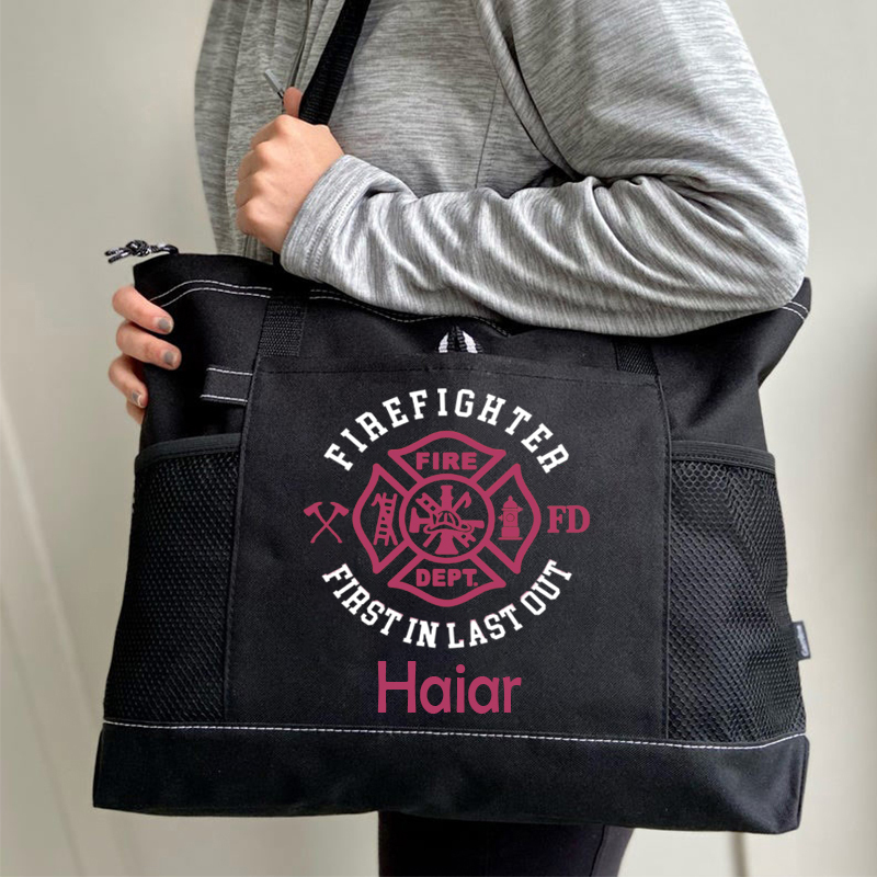 Fire Firefighter Gift Custom Tote Bag