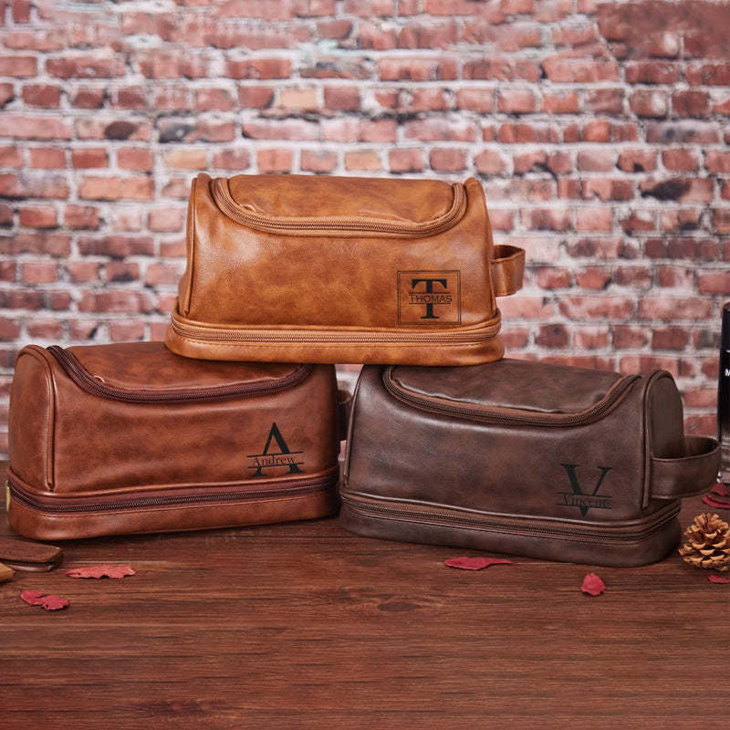 Personalized Toiletry Bag Groomsman Gift for Him Gift for Dad