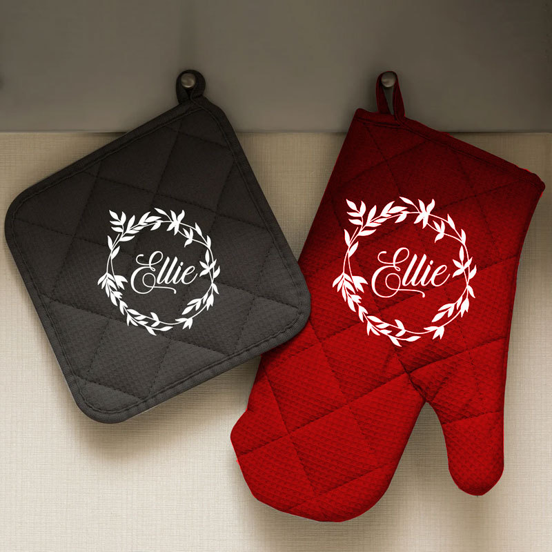 Personalized Kitchen Accessories, Pot Holder, Kitchen Glove, Oven Mitt