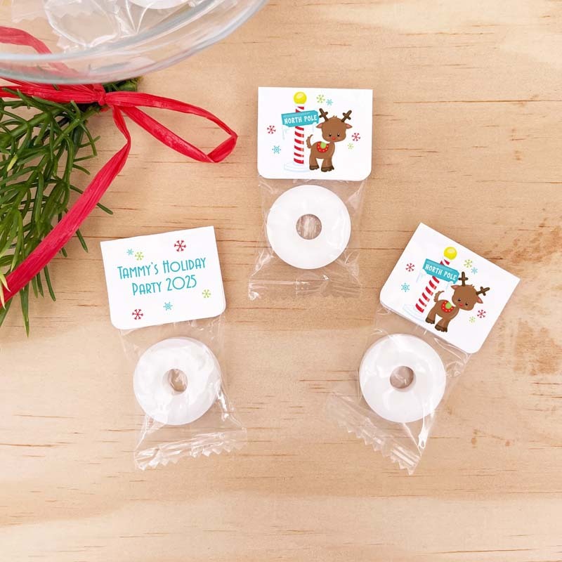 Personalized Christmas Candy Favors Cute Christmas Favors Christmas Mints