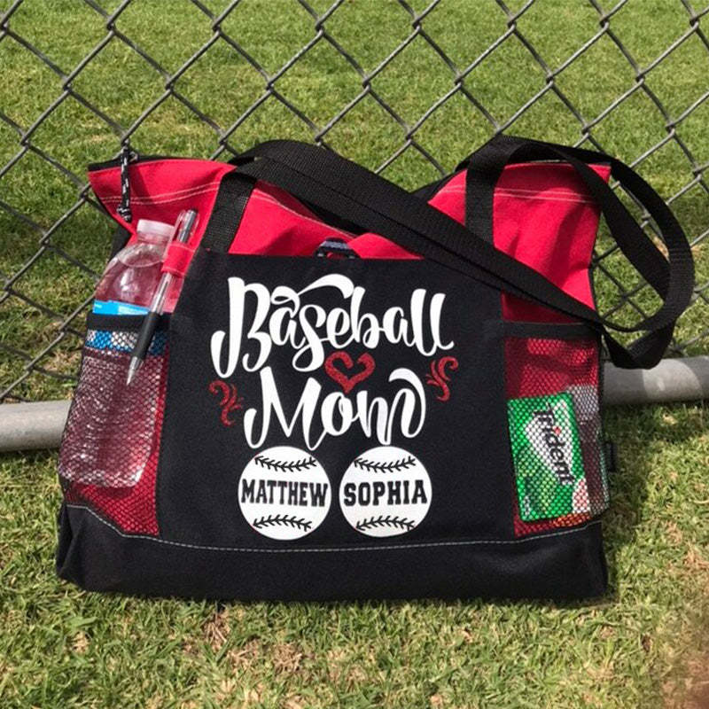Ball Mom (2 or 3 Player) Lightweight Custom Baseball Mom Tote