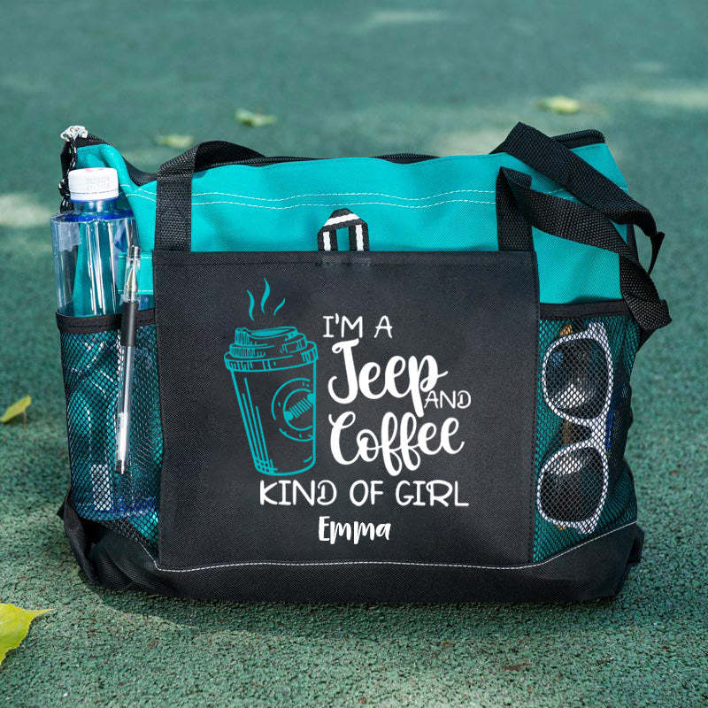 I'M A Jeep and Coffee Kind of Girl Tote Bag