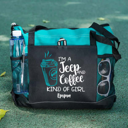 I'M A Jeep and Coffee Kind of Girl Tote Bag
