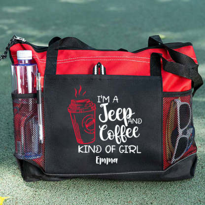 I'M A Jeep and Coffee Kind of Girl Tote Bag