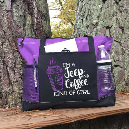 I'M A Jeep and Coffee Kind of Girl Tote Bag