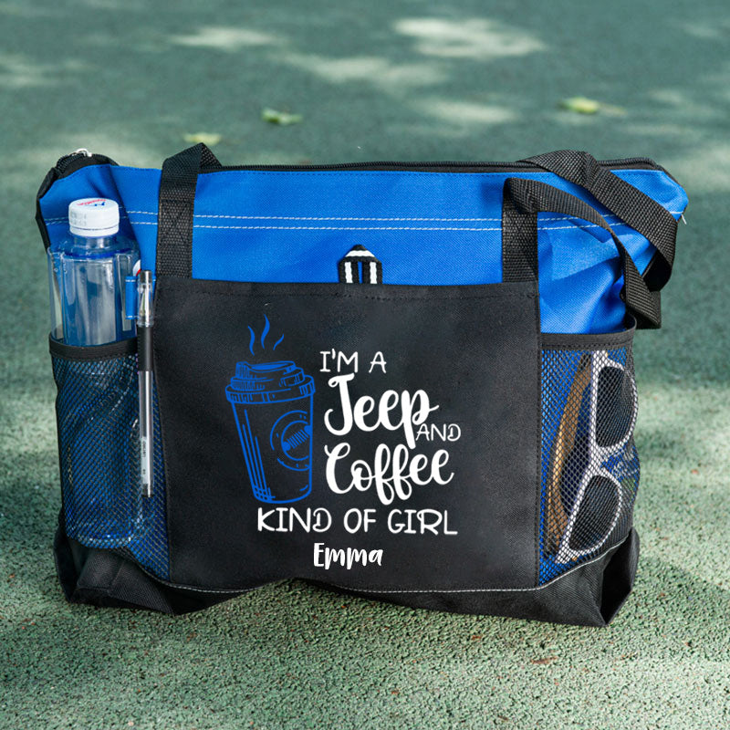 I'M A Jeep and Coffee Kind of Girl Tote Bag
