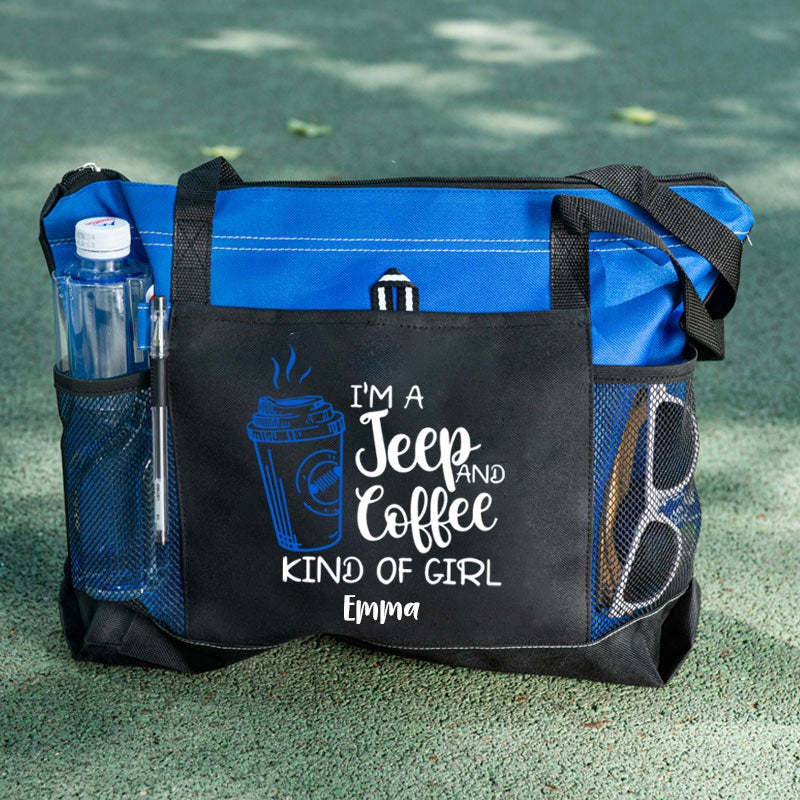 I'M A Jeep and Coffee Kind of Girl Tote Bag