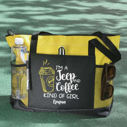 I'M A Jeep and Coffee Kind of Girl Tote Bag