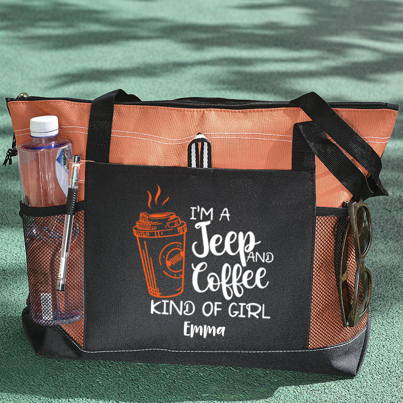 I'M A Jeep and Coffee Kind of Girl Tote Bag