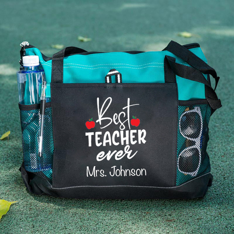 Personalized Best Teacher Ever Tote Bag