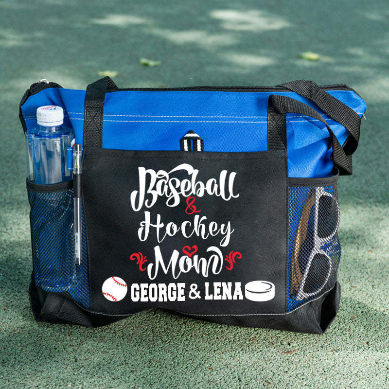 Custom Ball Mom Tote Baseball and Softball Mom Tote Bag