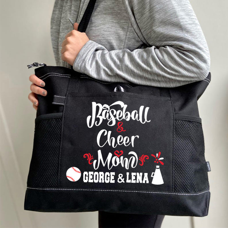 Custom Ball Mom Tote Baseball and Softball Mom Tote Bag