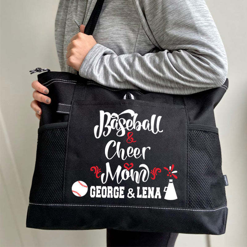 Custom Ball Mom Tote Baseball and Softball Mom Tote Bag