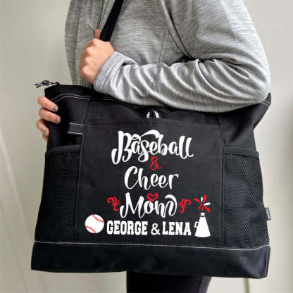 Custom Ball Mom Tote Baseball and Softball Mom Tote Bag