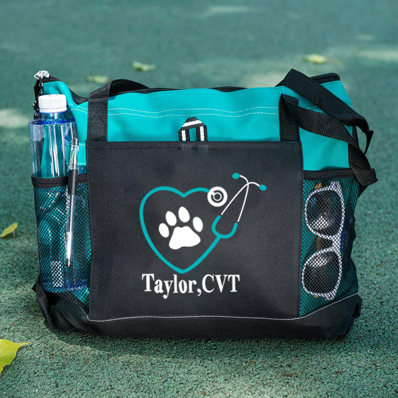 Vet Tech Tote Bag Paw Stethoscope Tote Bag