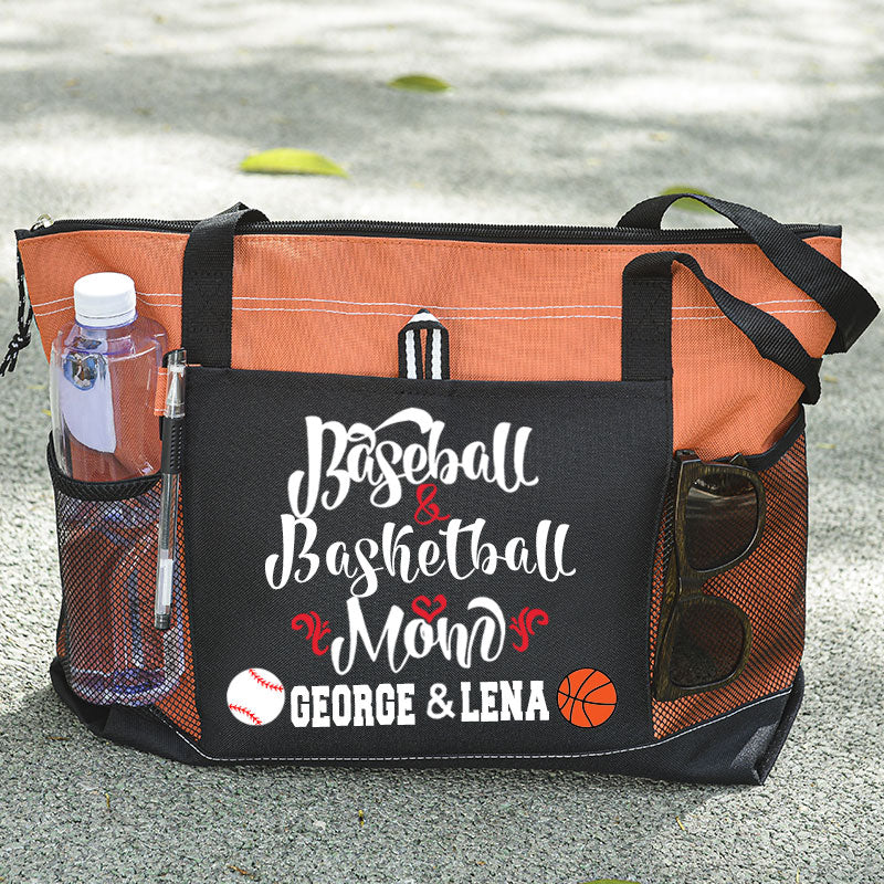 Custom Ball Mom Tote Baseball and Softball Mom Tote Bag
