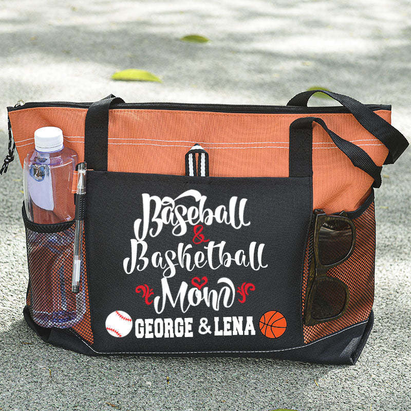 Custom Ball Mom Tote Baseball and Softball Mom Tote Bag
