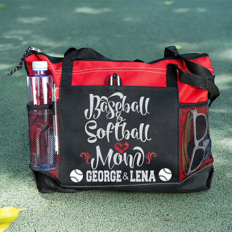 Ball Mom (2 or 3 Player) Lightweight Custom Baseball Mom Tote
