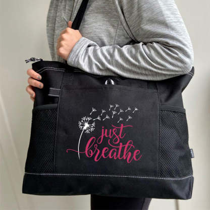 Just Breathe Tote Bag