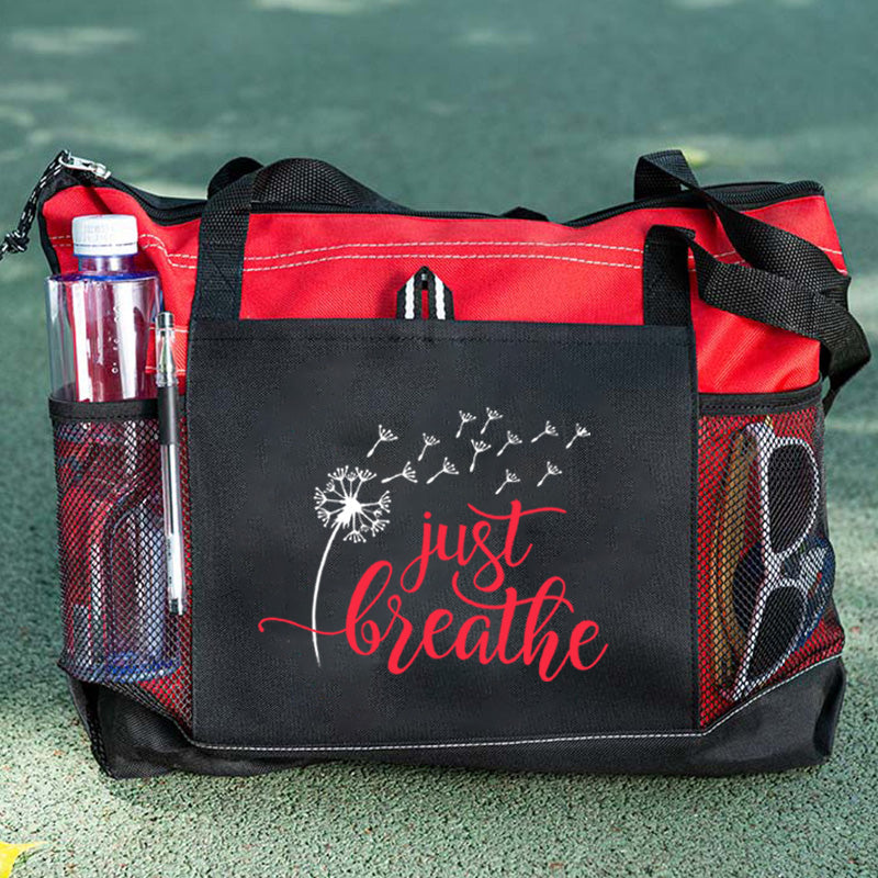 Just Breathe Tote Bag