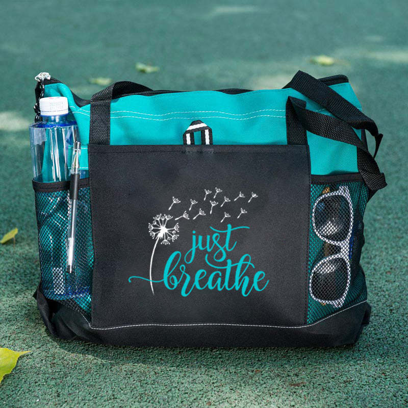 Just Breathe Tote Bag