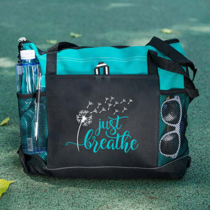 Just Breathe Tote Bag
