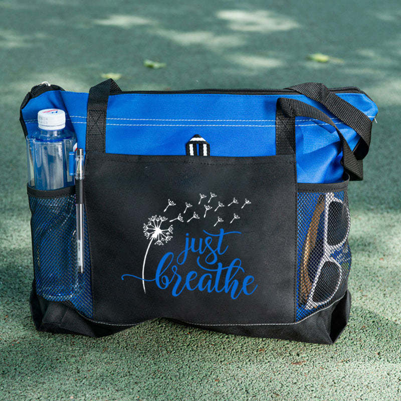 Just Breathe Tote Bag