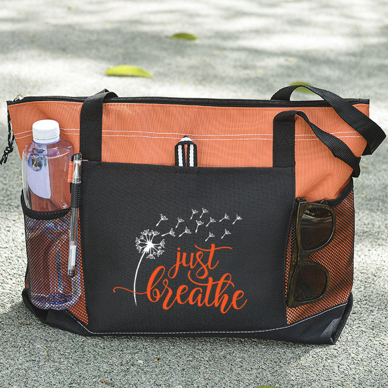 Just Breathe Tote Bag