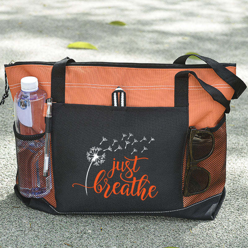 Just Breathe Tote Bag