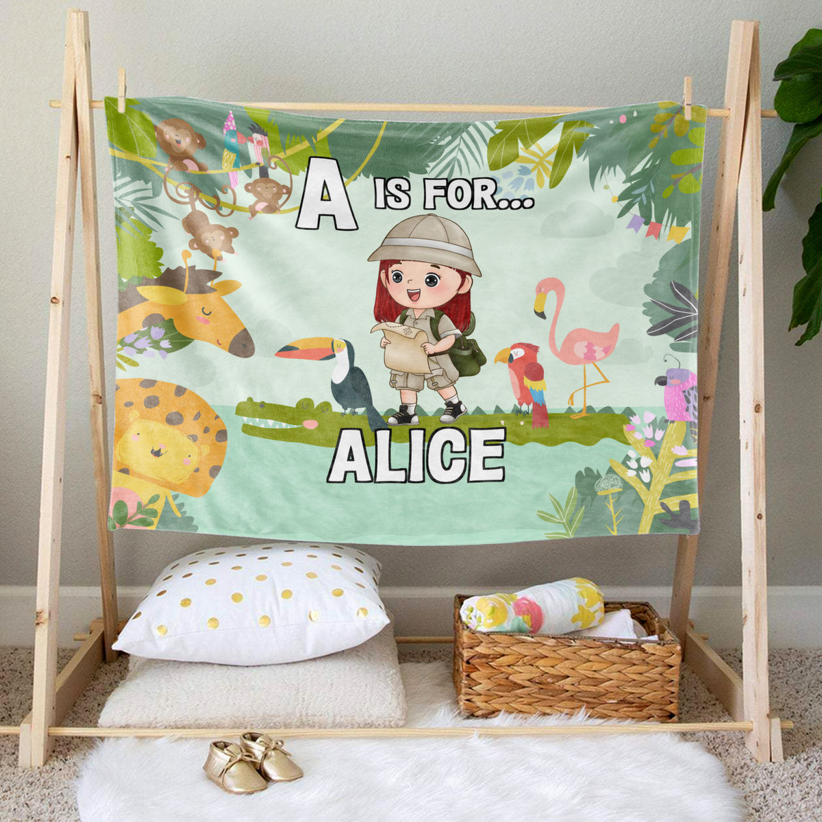 Personalized  Kids Fleece Blanket - Gift For Grandkid, Kids - Trendy 2024 - Birthday, Christmas, Back To School Gifts