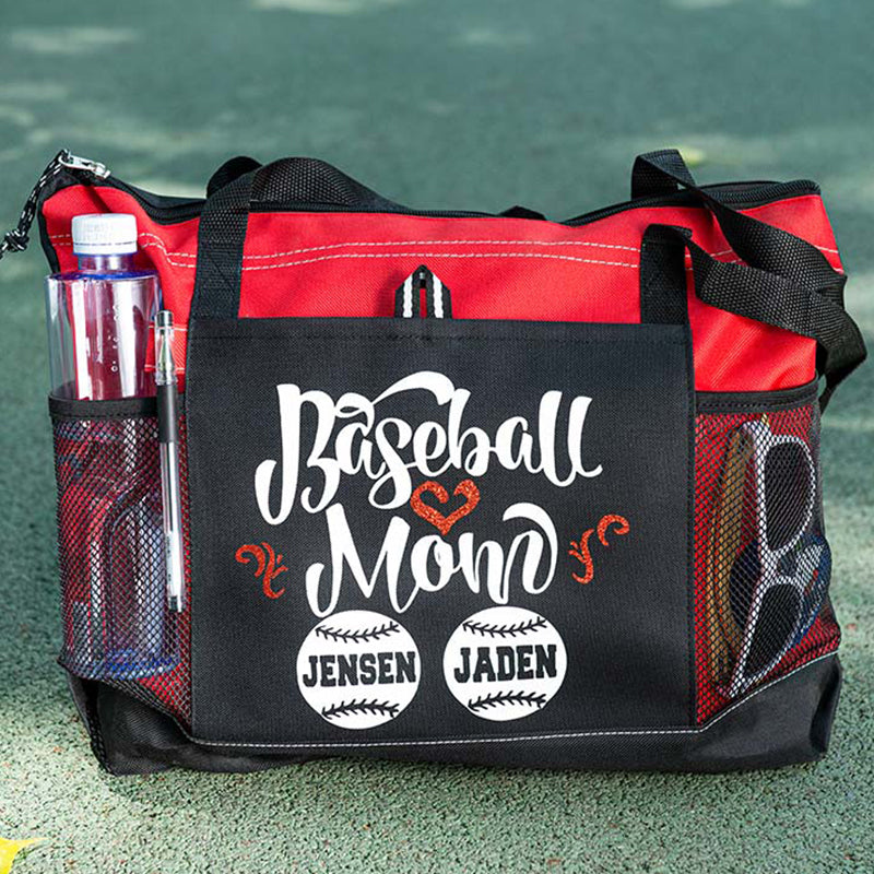 Ball Mom (2 or 3 Player) Lightweight Custom Baseball Mom Tote
