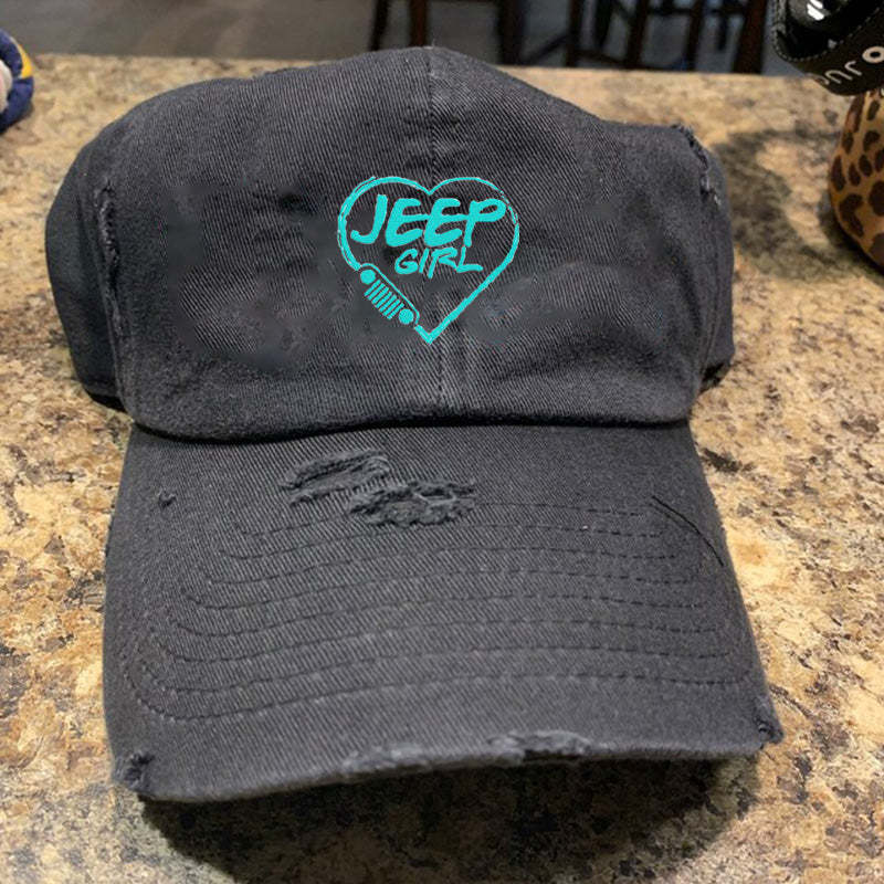 Embroidery Jeep Girl Baseball Cap