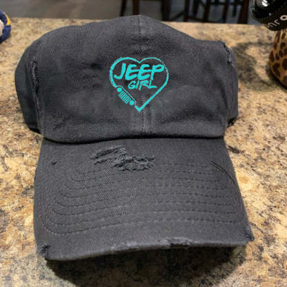 Embroidery Jeep Girl Baseball Cap