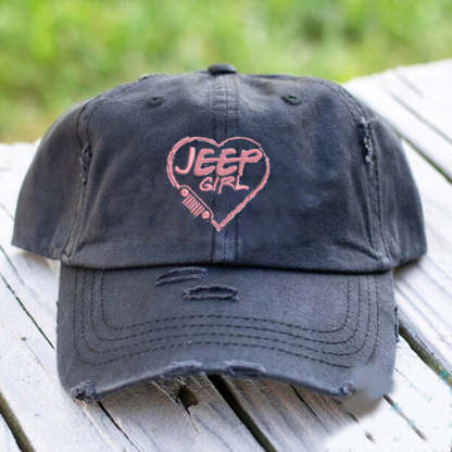 Embroidery Jeep Girl Baseball Cap