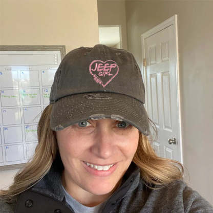 Embroidery Jeep Girl Baseball Cap