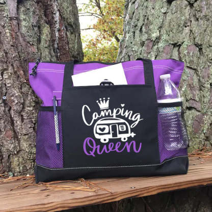 Camping Queen Tote Bag