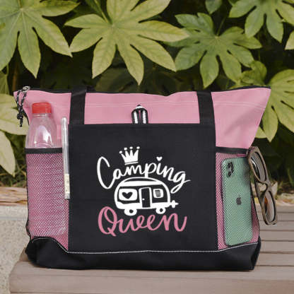 Camping Queen Tote Bag