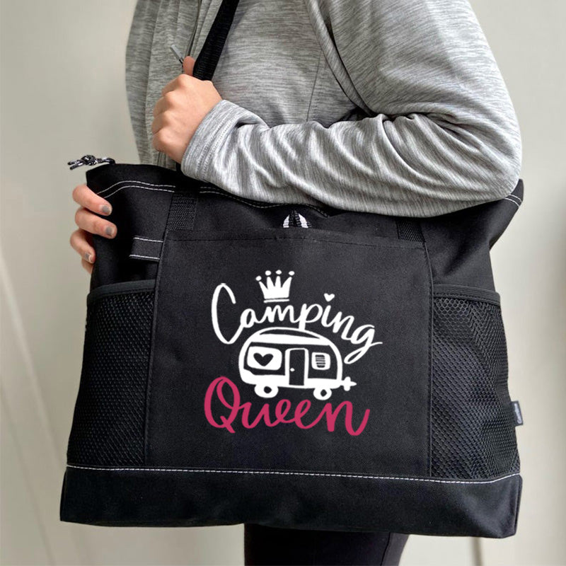 Camping Queen Tote Bag