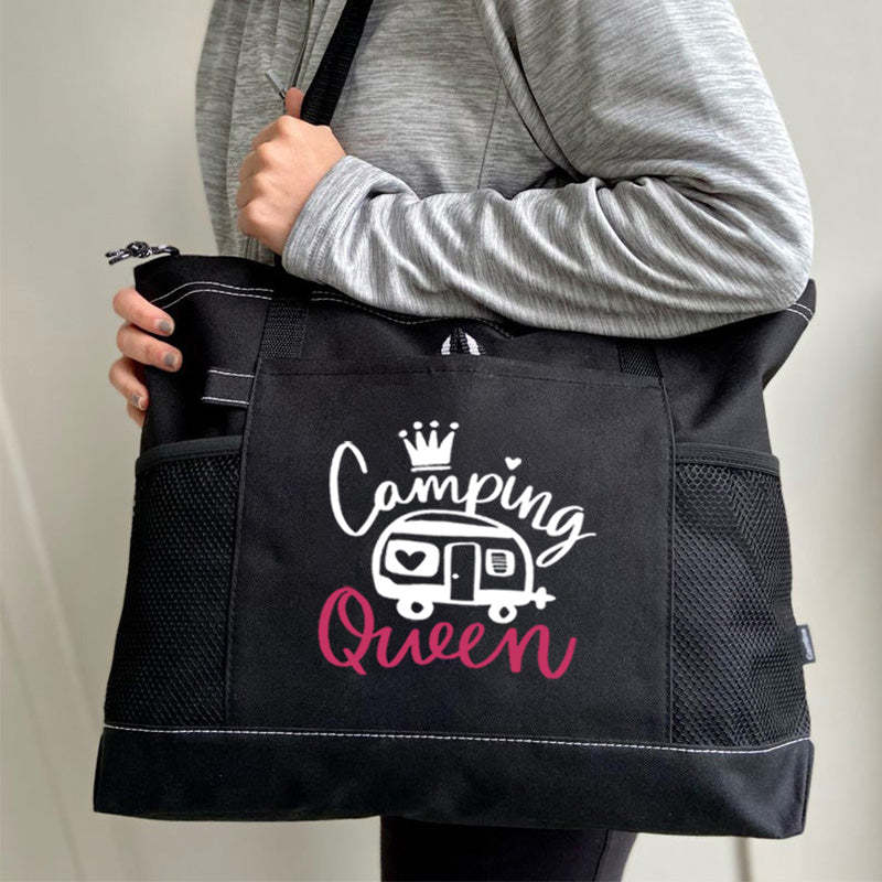 Camping Queen Tote Bag
