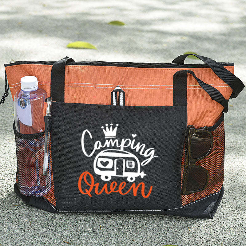Camping Queen Tote Bag