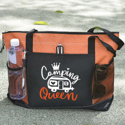 Camping Queen Tote Bag