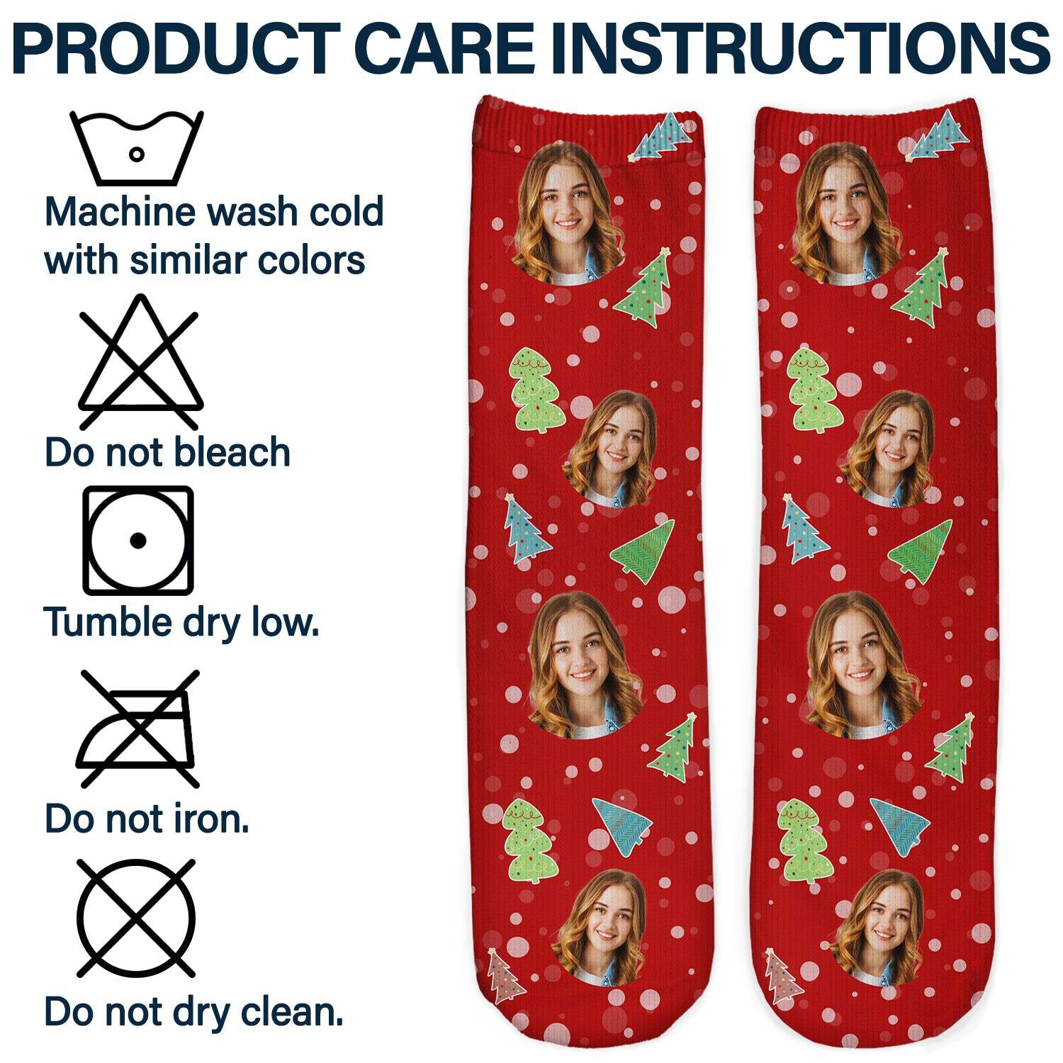 Custom Photo Pet Face Family - Gift For Family Pet Lovers - Personalized Socks